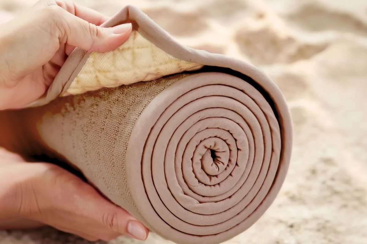100% Natural Non-Slip Yoga Mat Set