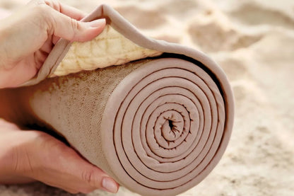 100% Natural Non-Slip Yoga Mat Set