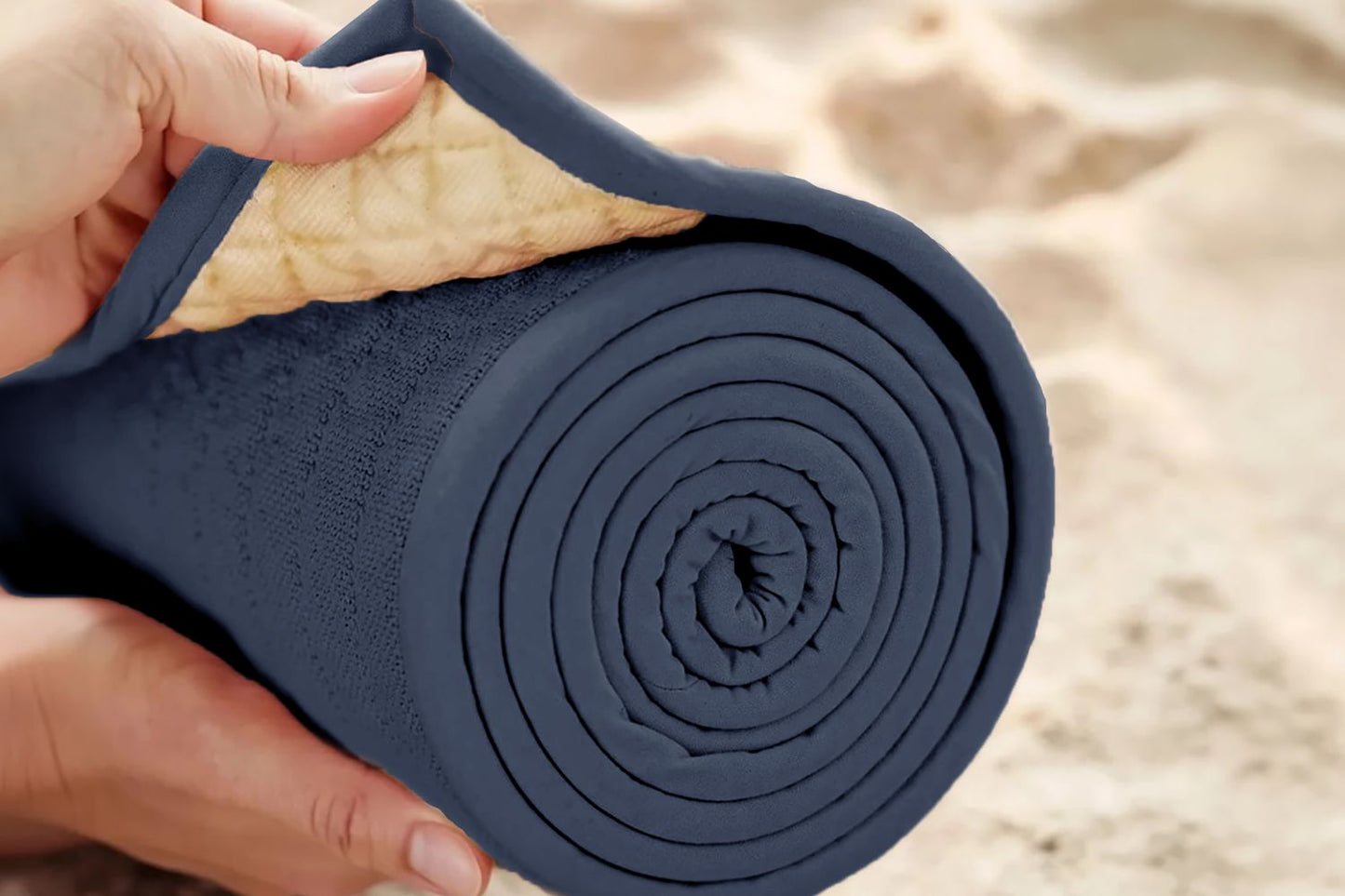 100% Natural Non-Slip Yoga Mat Set