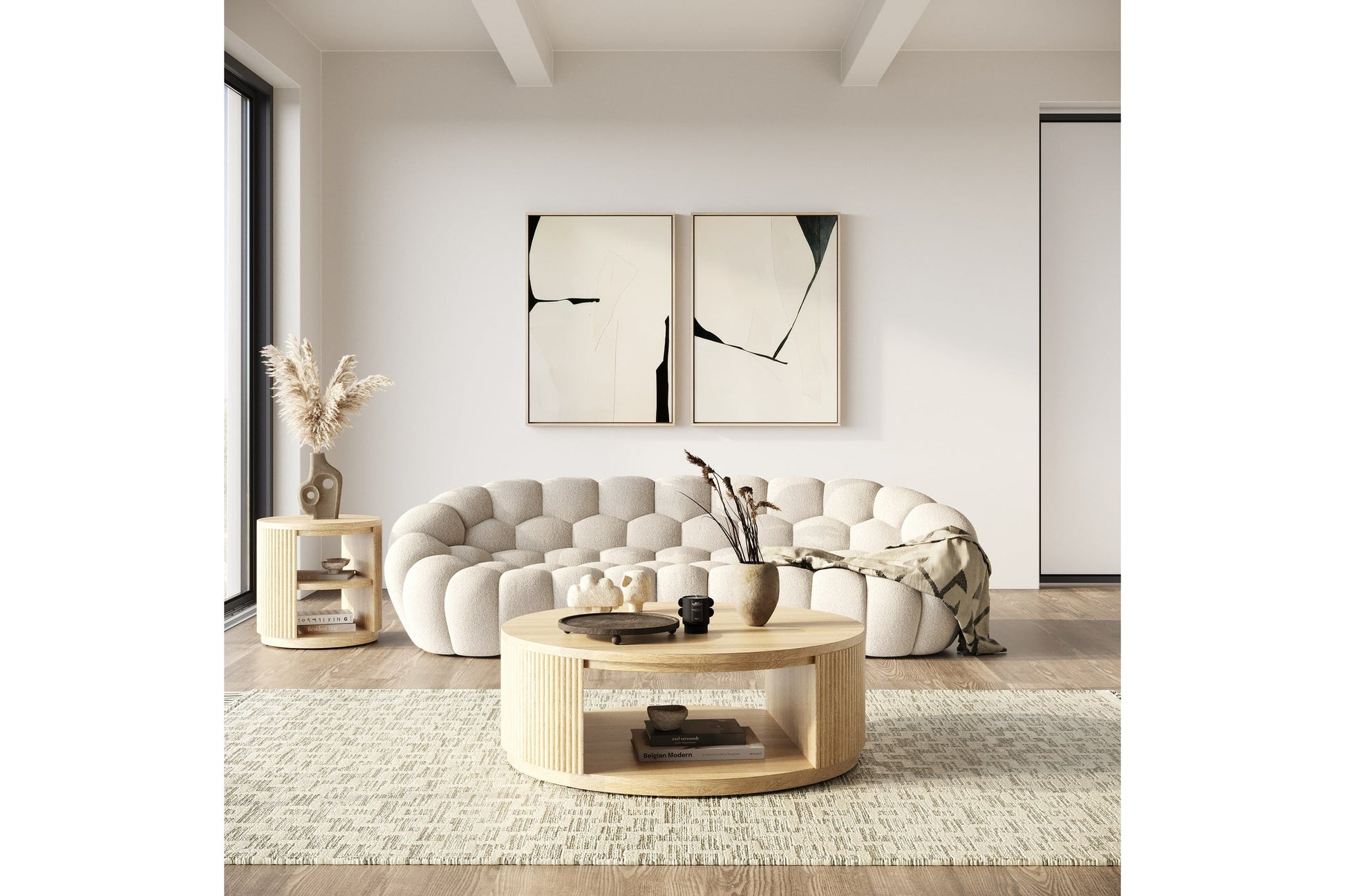 Jacobson - Modern Natural Acacia End Table