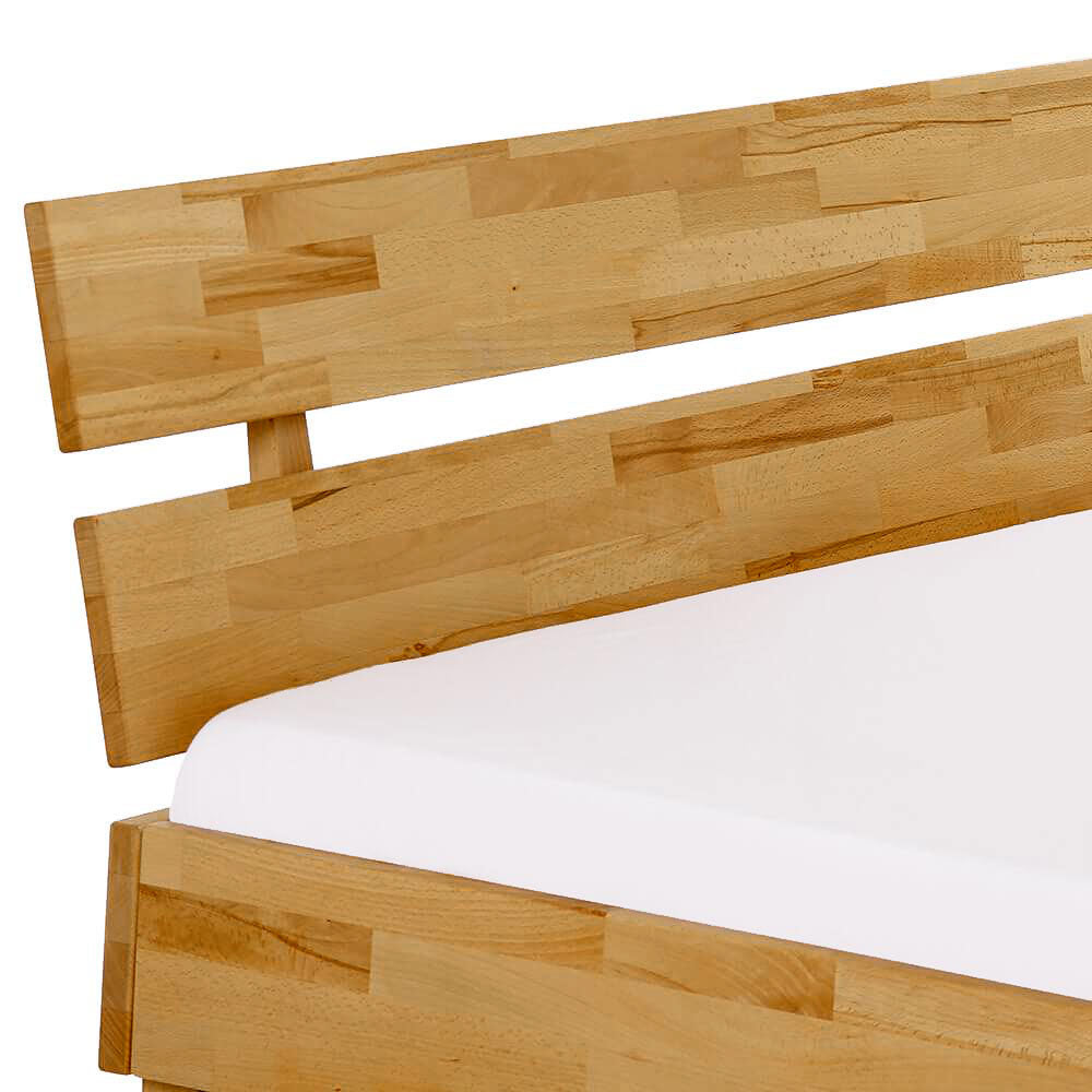 Anchorage Natural Oak Wood Platform Bed