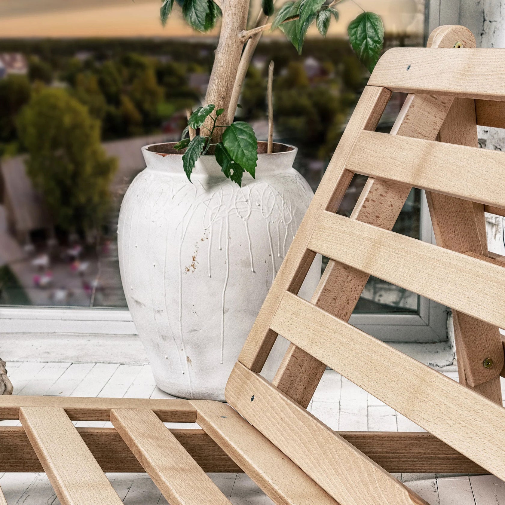 Hitachi Natural ChemicalFree TriFold Twin Futon Sofa Sleeper Eco